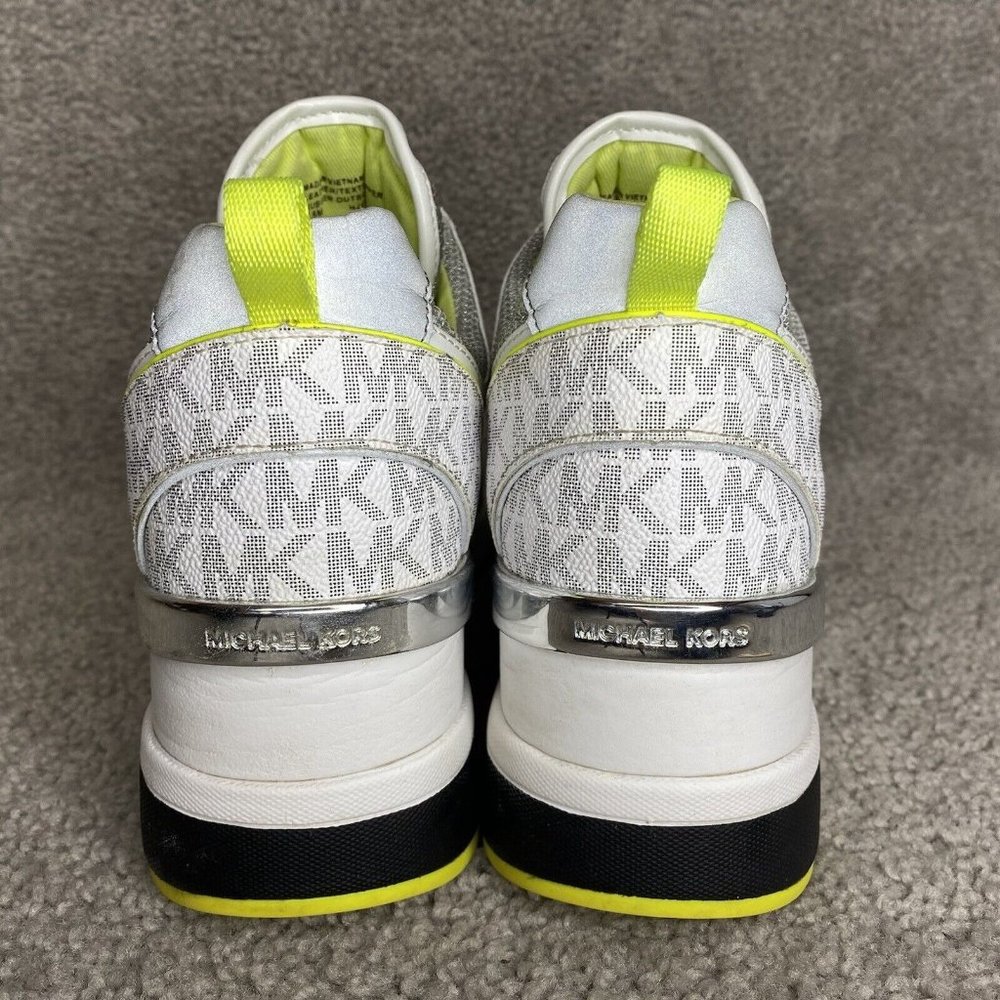 Michael Kors White and Silver Sneakers - Picture 7 of 9